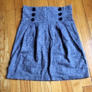 Grey high waisted skirt